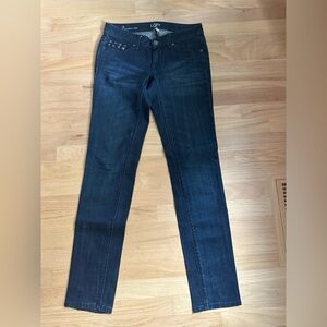 LOFT modern slim studded Women's Dark Blue Jeans size 2/26